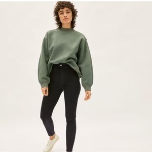 Everlane High Waisted Skinny Black Jeans